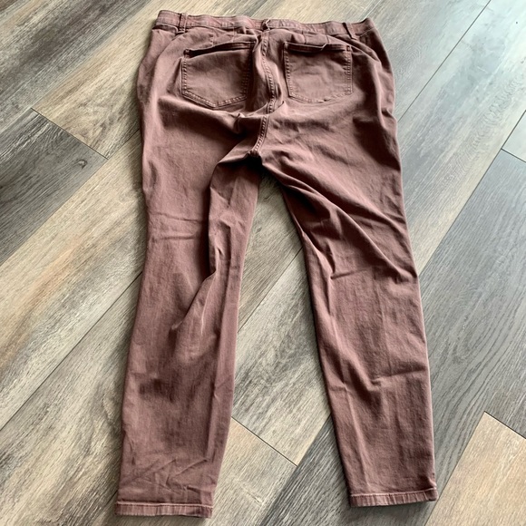 Torrid Brown Jeggings Feel the Fit Leggings Plus Size 18 Ankle Crop - Picture 3 of 8
